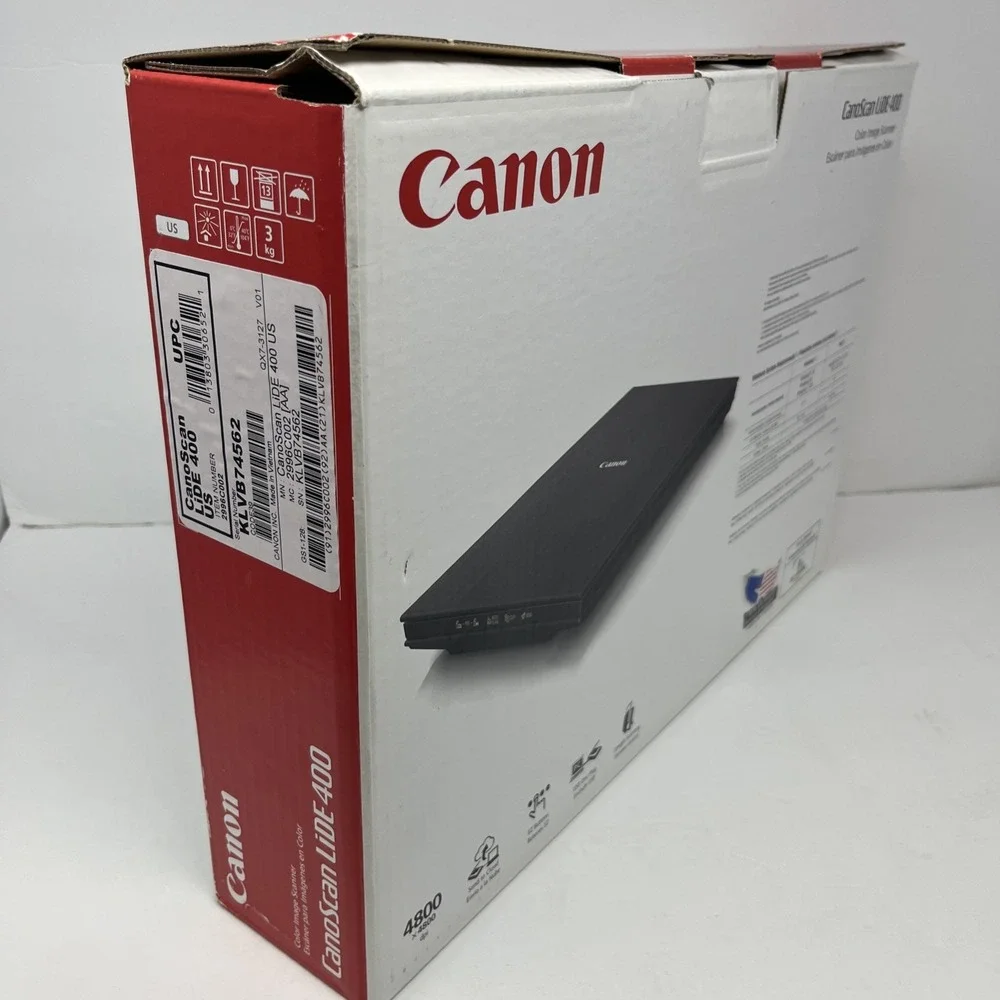 Canon CanoScan Lide 400 Slim Scanner, 2996C002 7.7